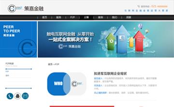 自贡黑羽网络网页制作案例-上海策嘉金融信息服务有限公司