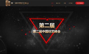 自贡黑羽网络网页制作案例- 中国综艺峰会项目